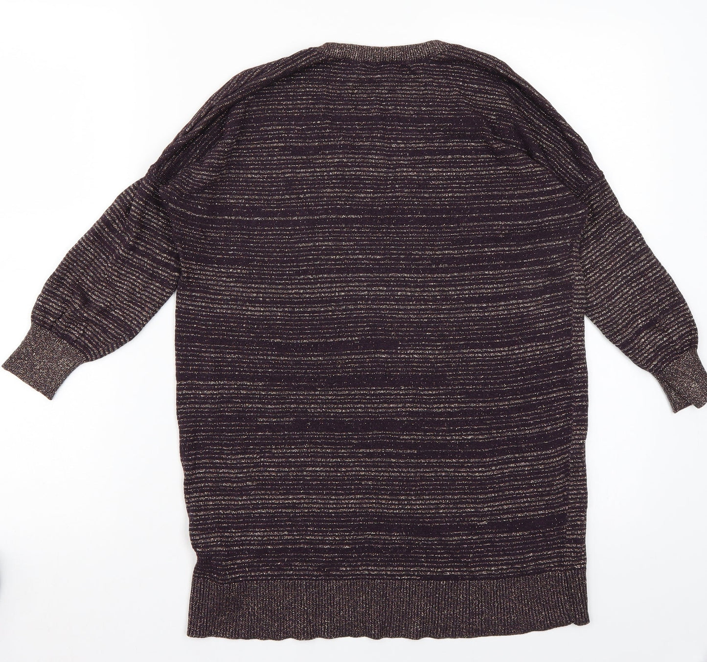 Gap Womens Purple Striped  Pullover Jumper Size S