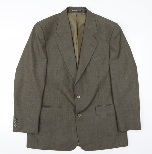 Greenwoods Classic Mens Green   Jacket Suit Size 40