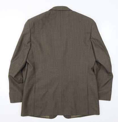 Preloved Greenwoods Classic Mens Green   Jacket Suit Size 40 - Back