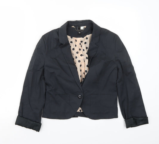 H&M Womens Grey   Jacket Blazer Size 10