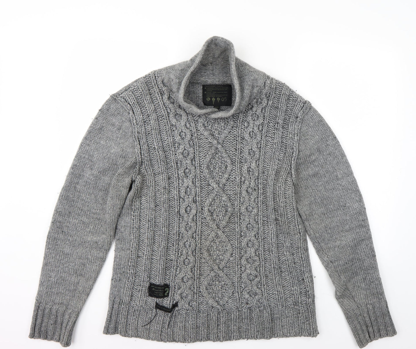 Rv605 Mens Grey   Pullover Jumper Size M