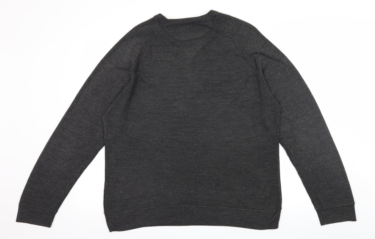 Burton Mens Grey  Knit Pullover Jumper Size L