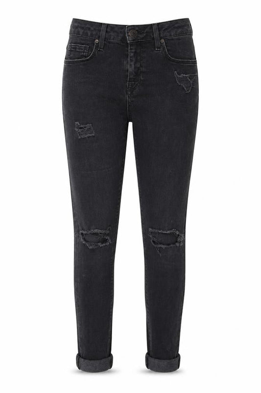 Topshop Womens Black  Denim Skinny Jeans Size 26 in L34 in
