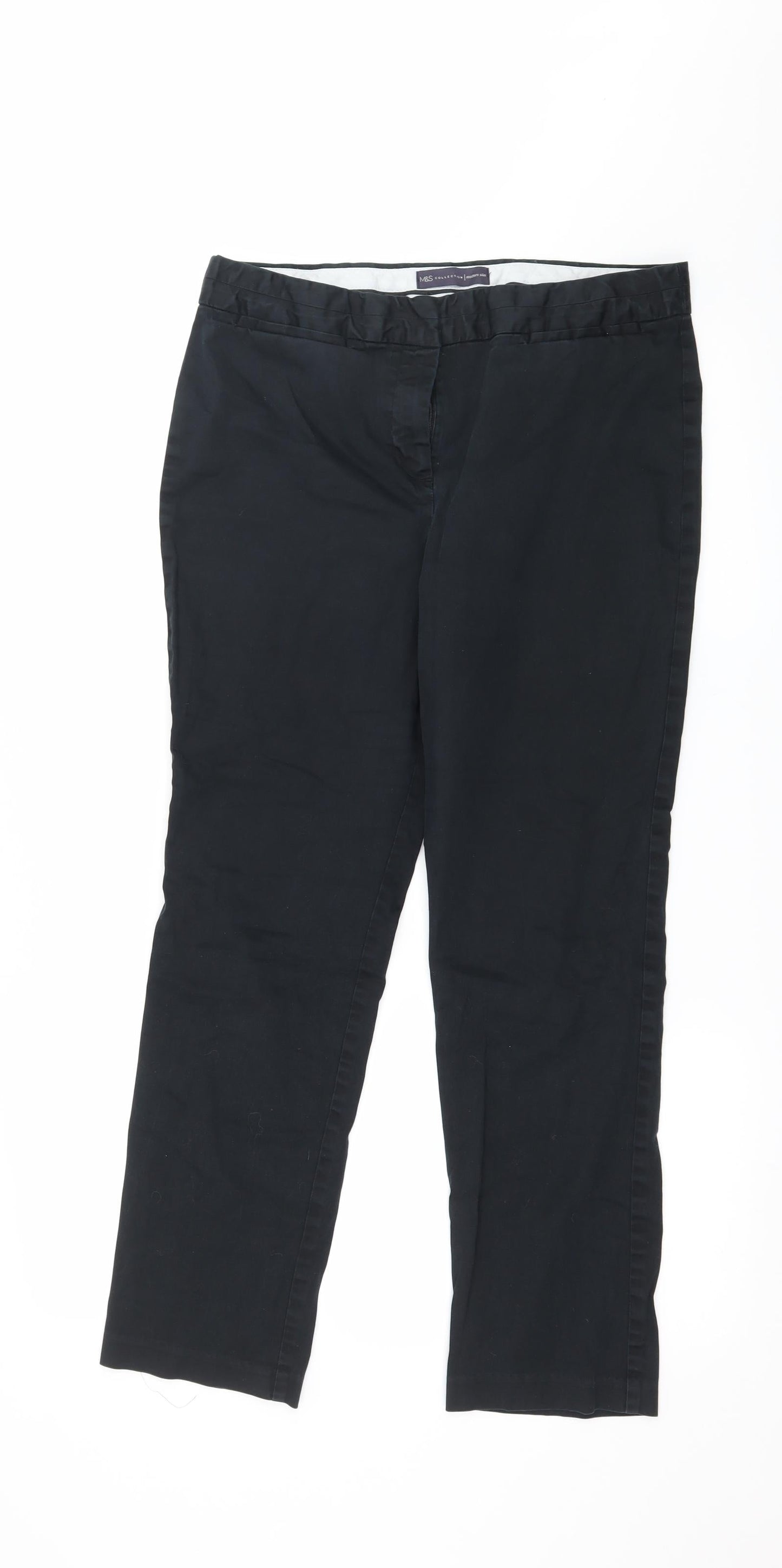 Marks and Spencer Womens Black   Trousers  Size 12 L27 in