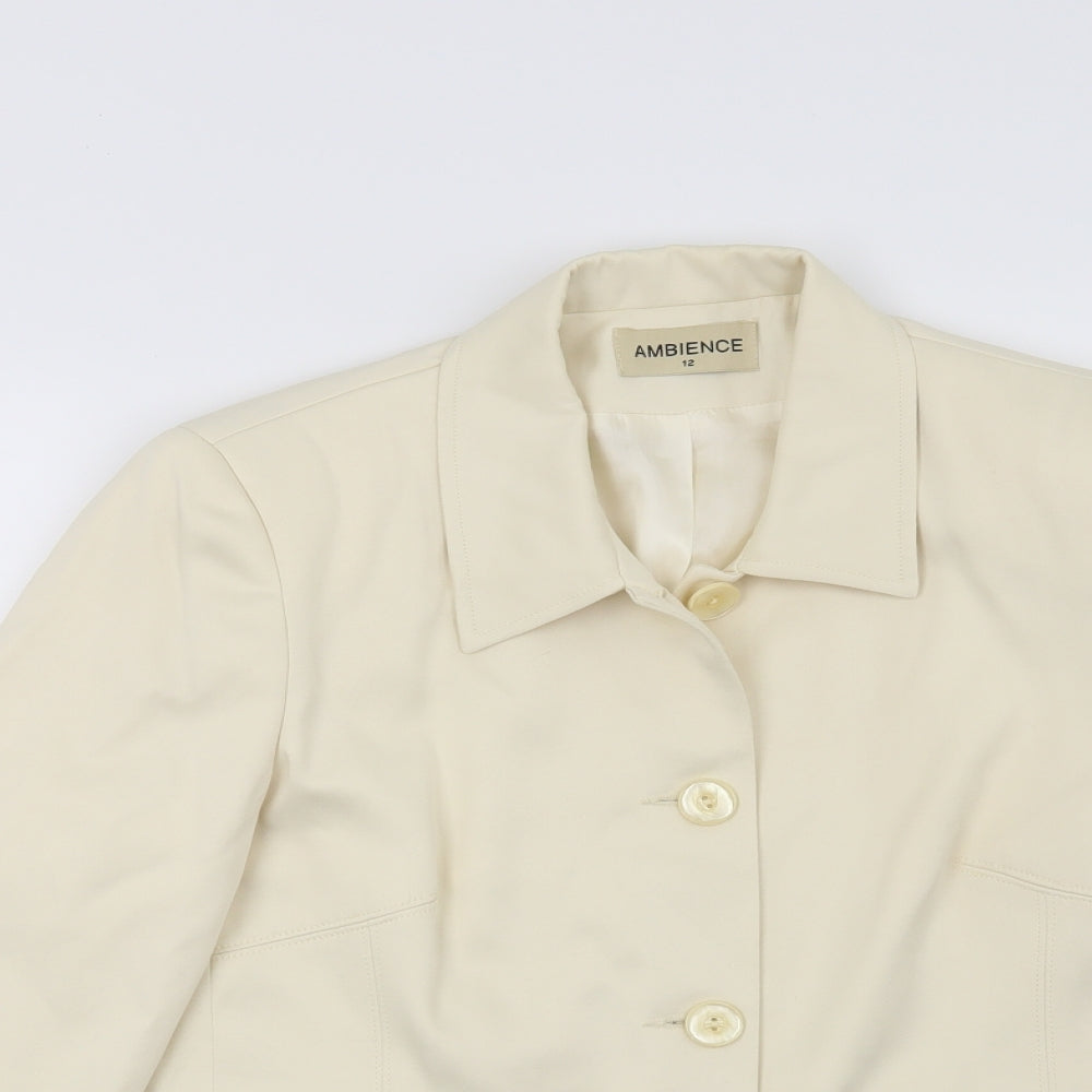 Ambience Womens Beige   Jacket  Size 12