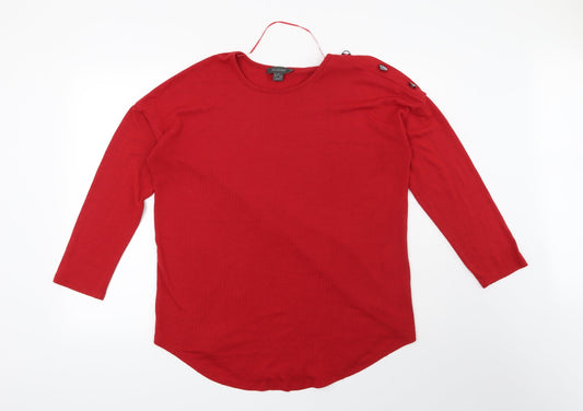 Primark Womens Red   Pullover Sweatshirt Size 10