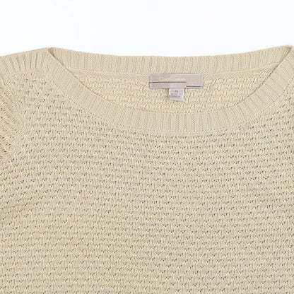 Cristina B Womens Beige  Knit Pullover Jumper Size M