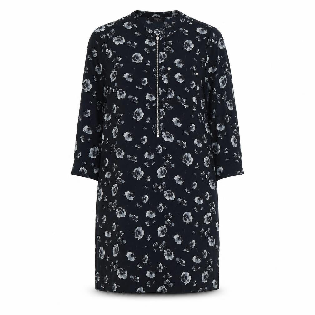 Papaya Womens Blue Floral  Shirt Dress  Size 10