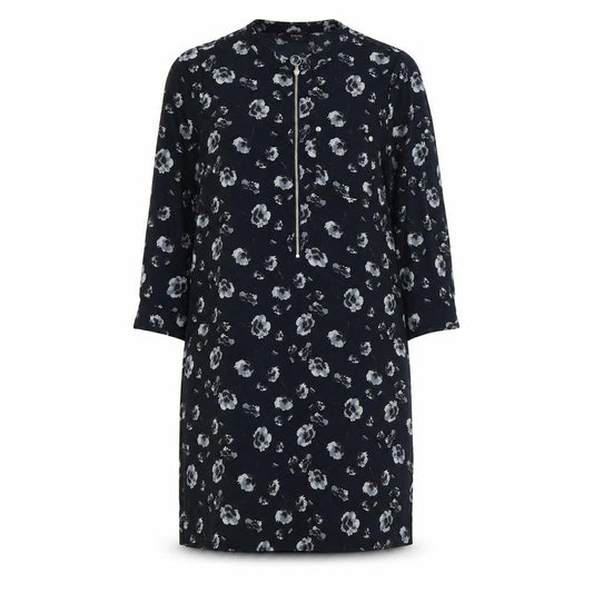 Papaya Womens Blue Floral  Shirt Dress  Size 10