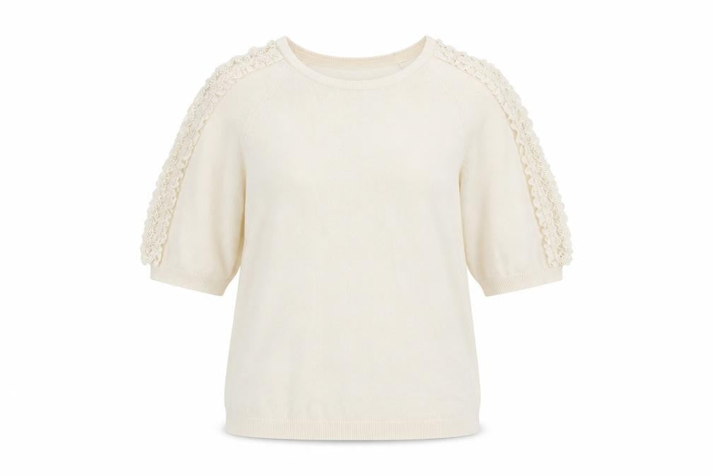 Marks & Spencer Womens White  Knit Pullover Jumper Size 12