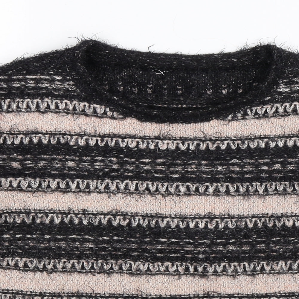 Apricot Womens Multicoloured Striped Knit Pullover Jumper Size M