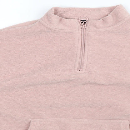 Preloved Select Womens Pink  Fleece Jacket  Size S - Detail