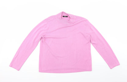 Preloved BM Womens Pink   Pullover Jumper Size L - Front