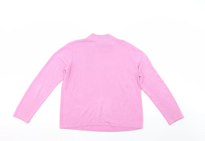 Preloved BM Womens Pink   Pullover Jumper Size L - Back