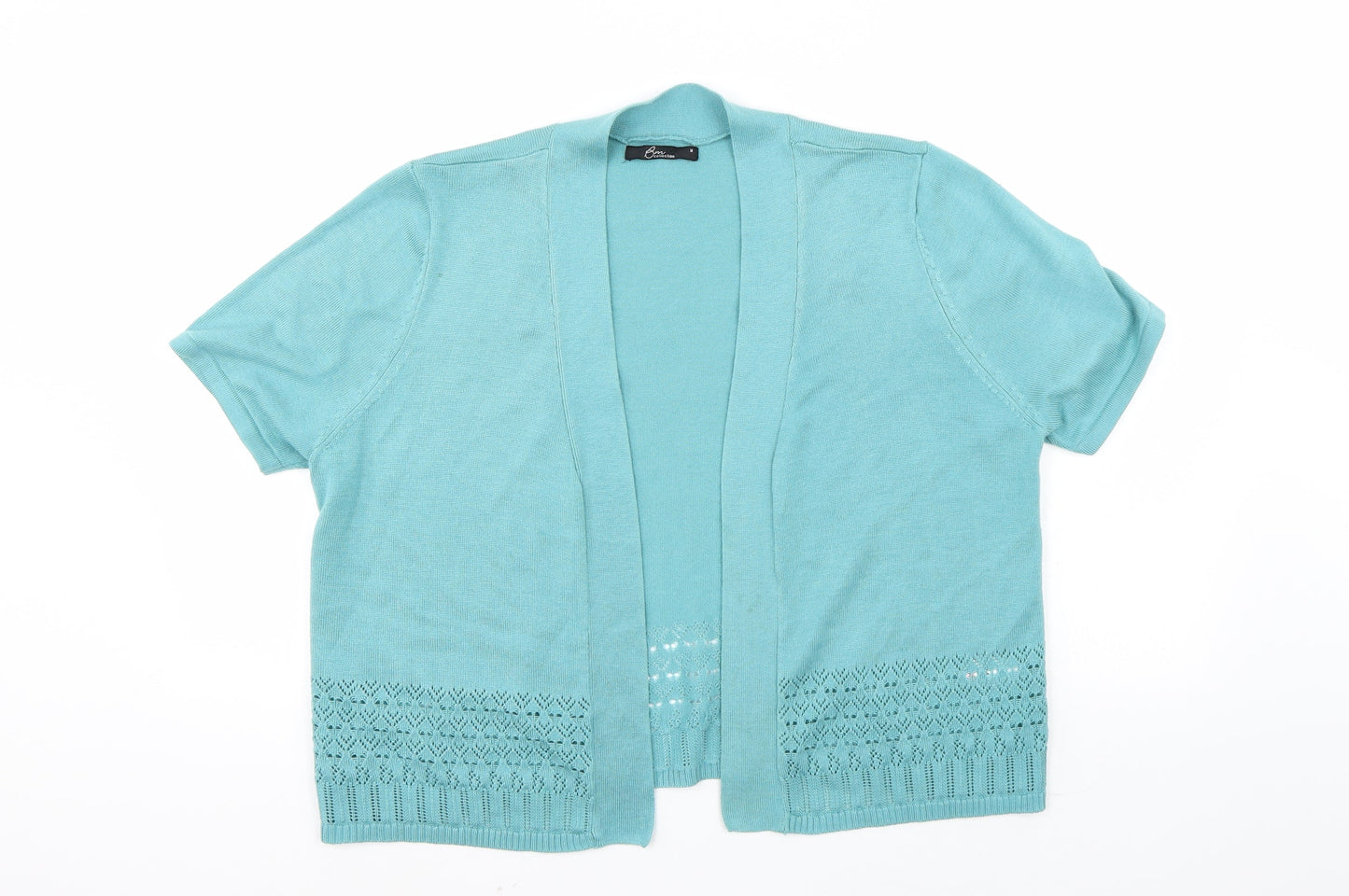 BM Collection Womens Blue   Cardigan Jumper Size M