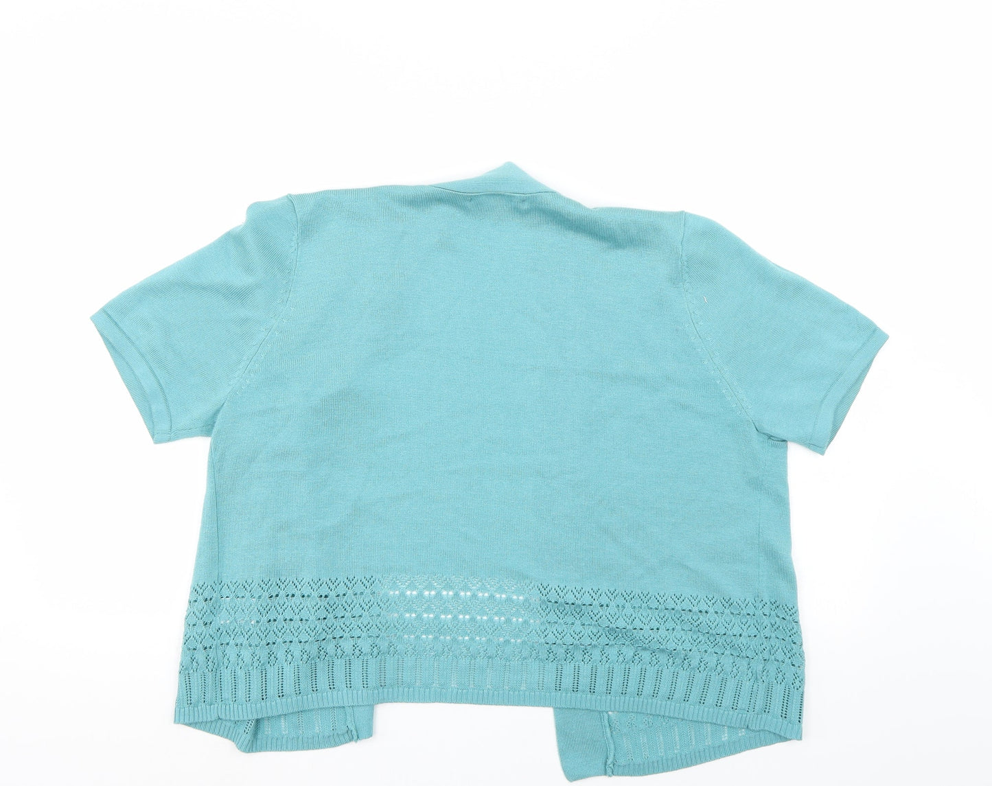 BM Collection Womens Blue   Cardigan Jumper Size M