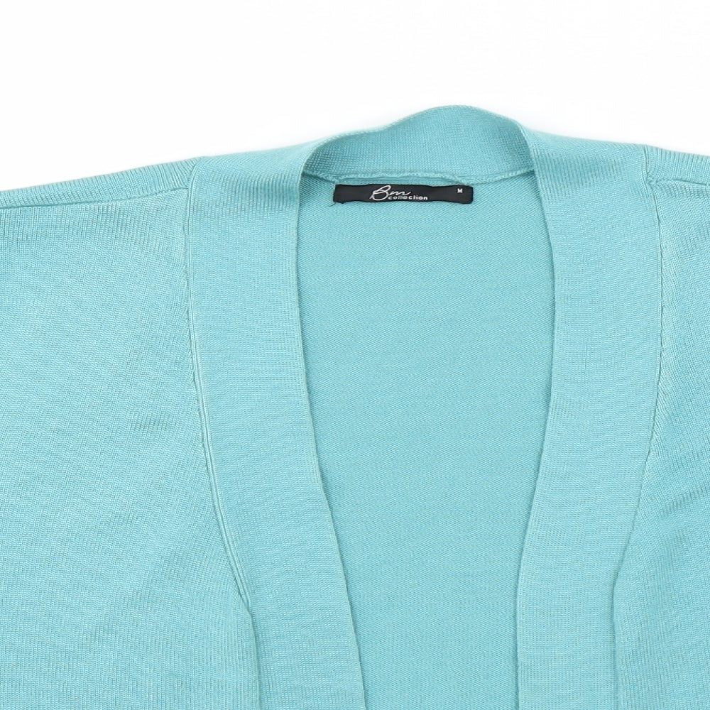 BM Collection Womens Blue   Cardigan Jumper Size M