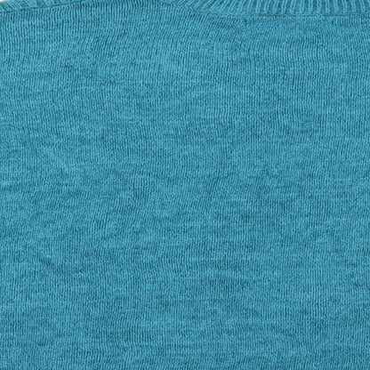 Bonmarché Womens Blue Fair Isle Pullover Jumper Size M
