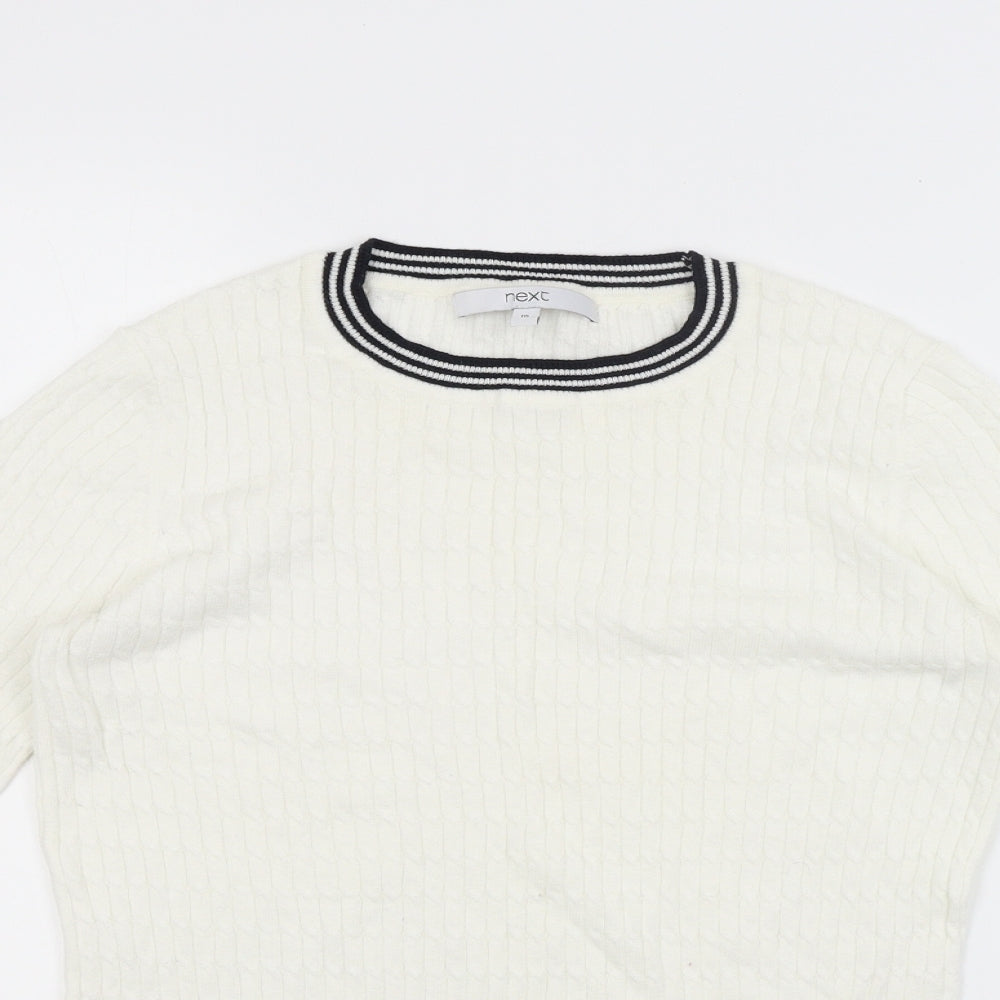 NEXT Womens Ivory  Knit Pullover Jumper Size 10