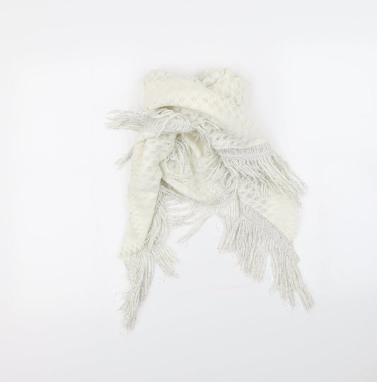 Preworn Womens White    Scarf