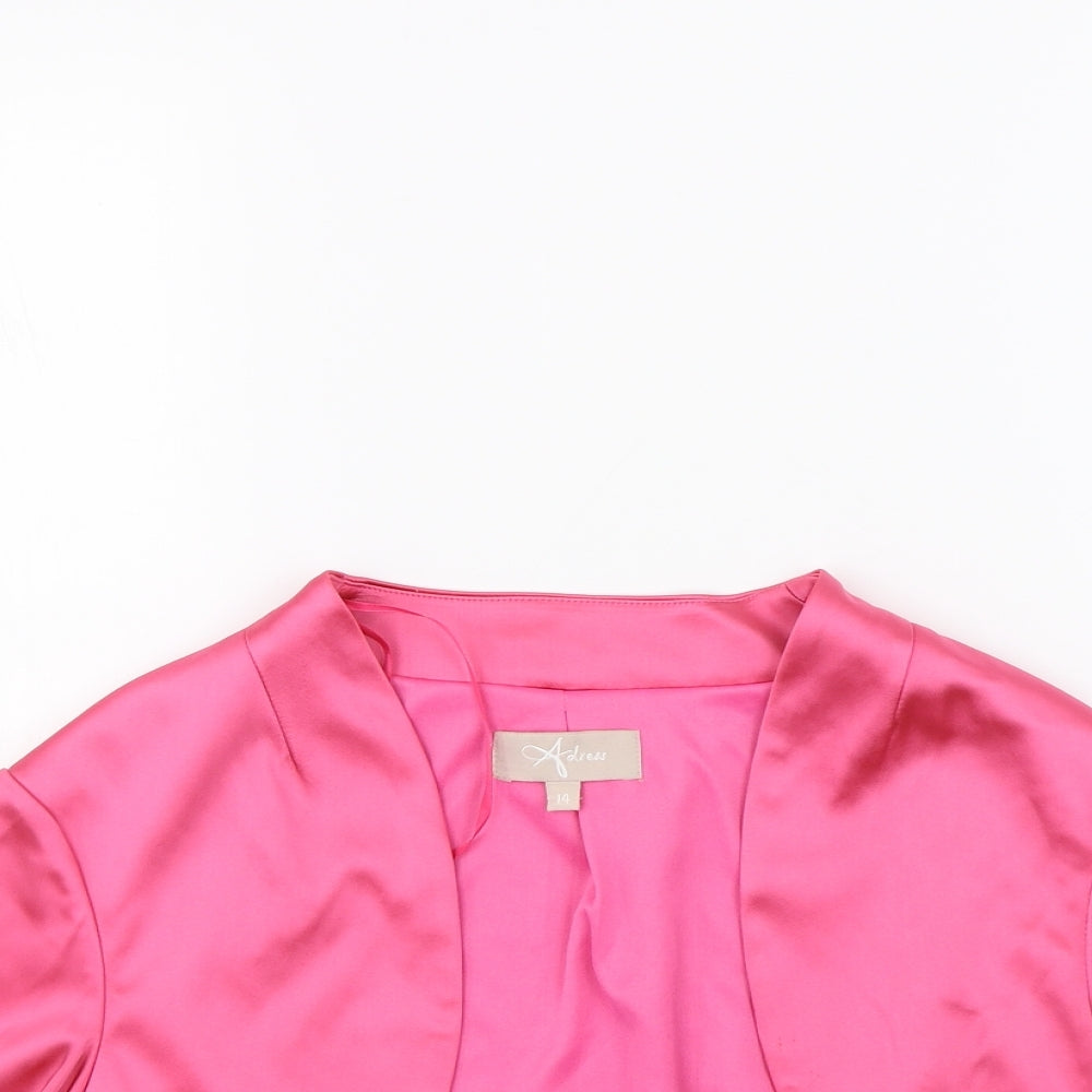 Adress Womens Pink   Jacket  Size 14