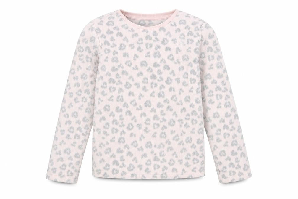 F&F Girls Pink Animal Print  Pullover Jumper Size 8-9 Years