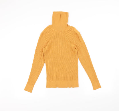 Preloved Primark Womens Yellow   Basic T-Shirt Size L - Front