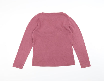 Preloved Joanna Hope Womens Pink   Pullover Jumper Size 12 - Back