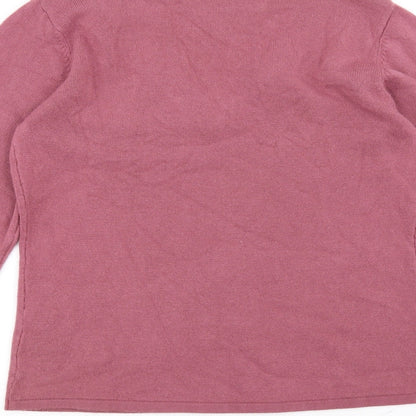 Preloved Joanna Hope Womens Pink   Pullover Jumper Size 12 - Label