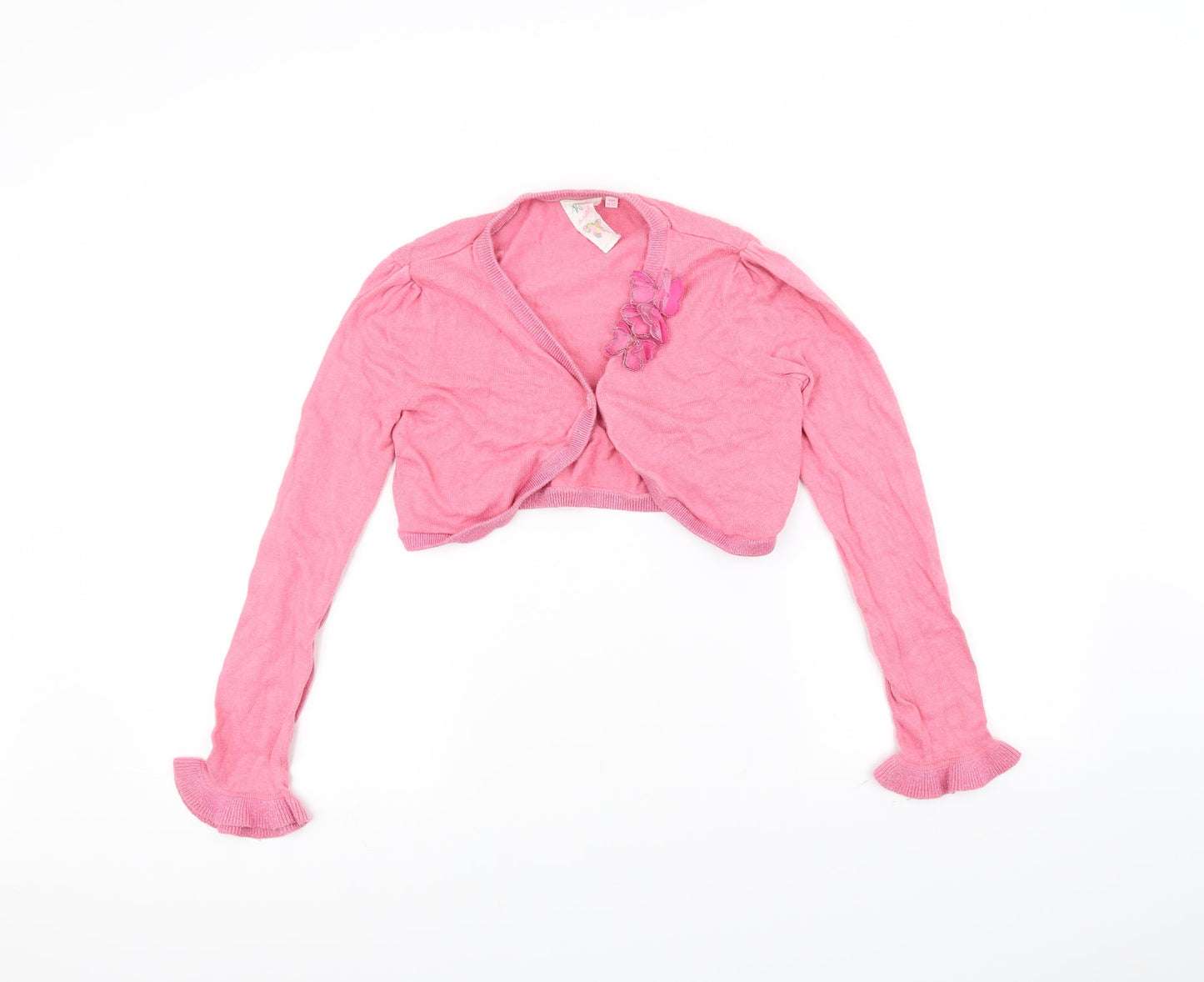 MW Girls Pink   Cardigan Jumper Size 11-12 Years