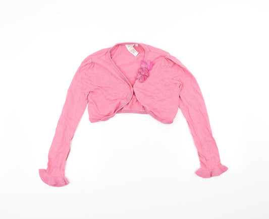 MW Girls Pink   Cardigan Jumper Size 11-12 Years