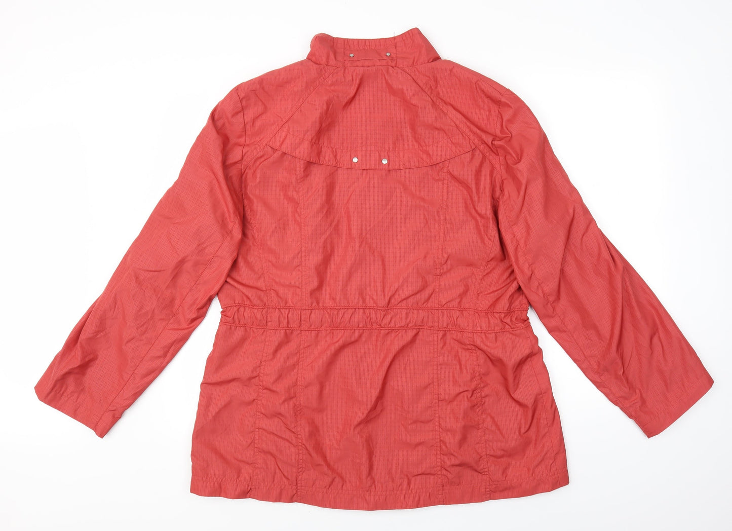EWM Womens Red Check  Jacket Coat Size 18