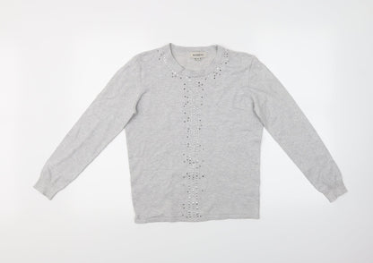 Bassini Womens Grey   Basic T-Shirt Size S