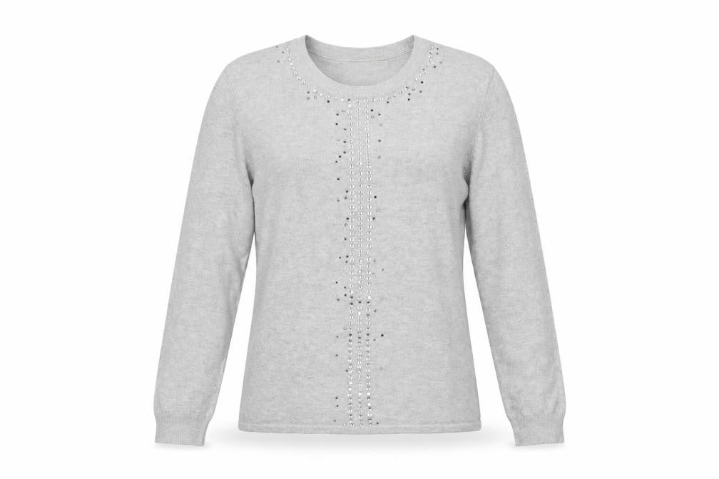 Bassini Womens Grey   Basic T-Shirt Size S
