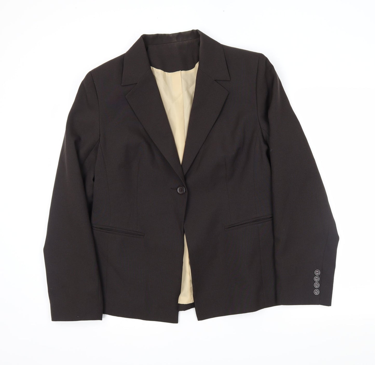 NL Collection Womens Brown   Jacket Blazer Size 16