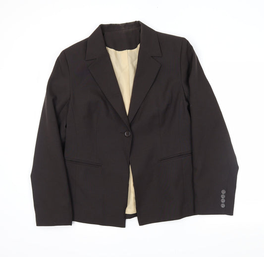 NL Collection Womens Brown   Jacket Blazer Size 16
