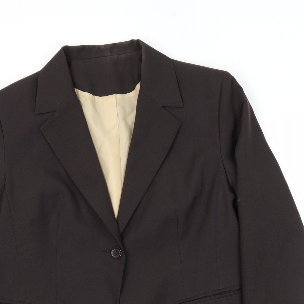 NL Collection Womens Brown   Jacket Blazer Size 16