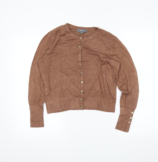 Primark Womens Brown   Cardigan Jumper Size M