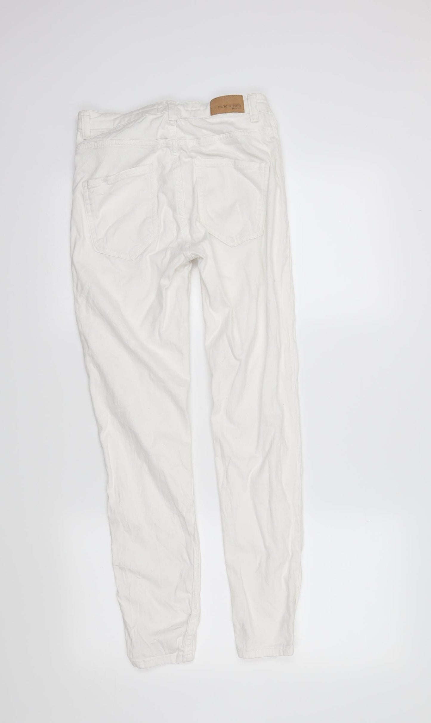 molly  Womens White   Skinny Jeans Size M L20 in