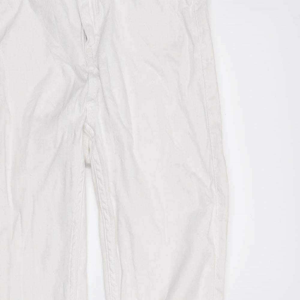molly  Womens White   Skinny Jeans Size M L20 in