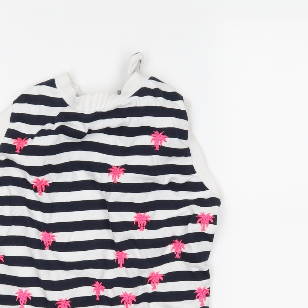 ASOS Womens Blue Striped  Basic Tank Size 8