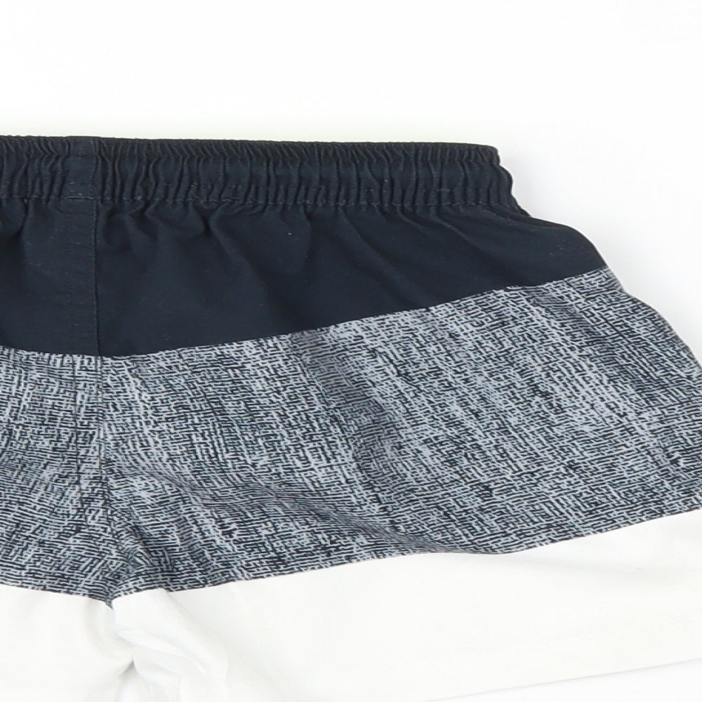 Matalan Boys Black Striped  Sweat Shorts Size 4-5 Years - Swim Wear