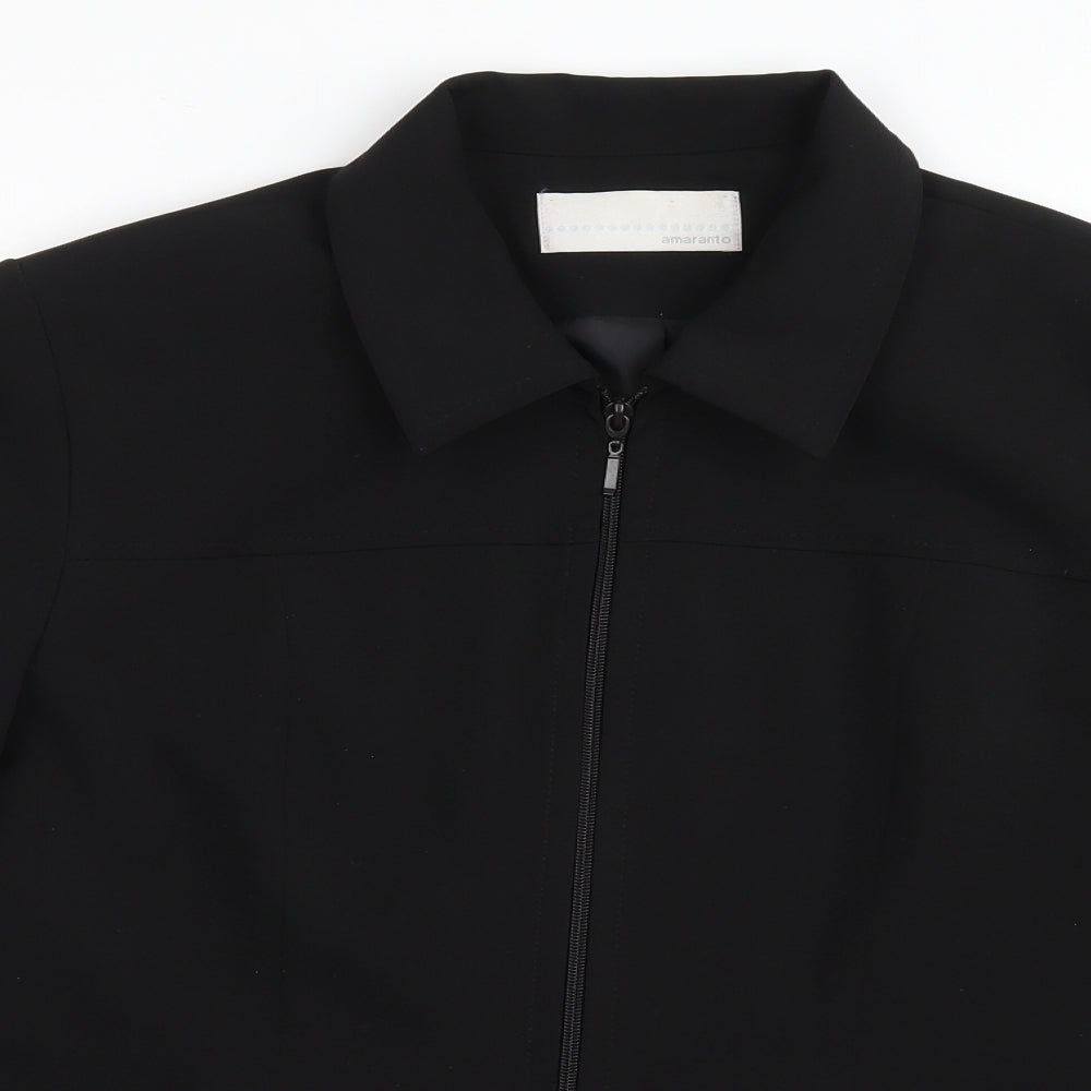 AMARANTO Womens Black   Jacket  Size 14