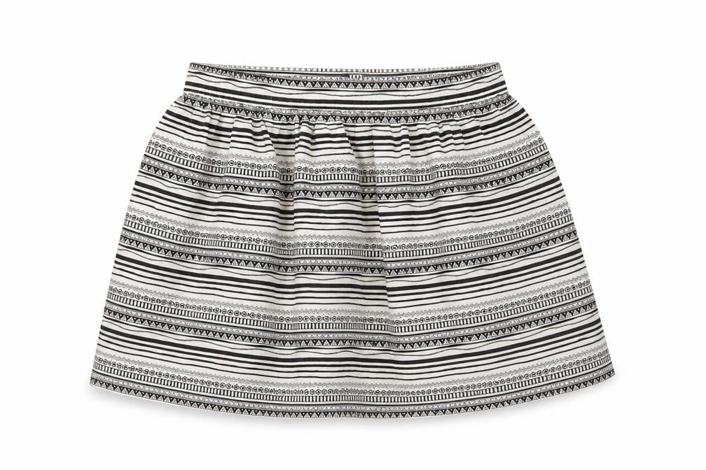 Atmosphere Womens Black Geometric  Flare Skirt Size 8