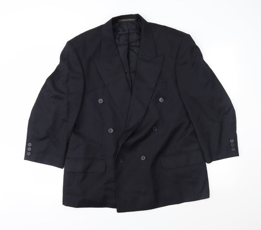 Marks and Spencer Mens Blue   Jacket Suit Jacket Size 42