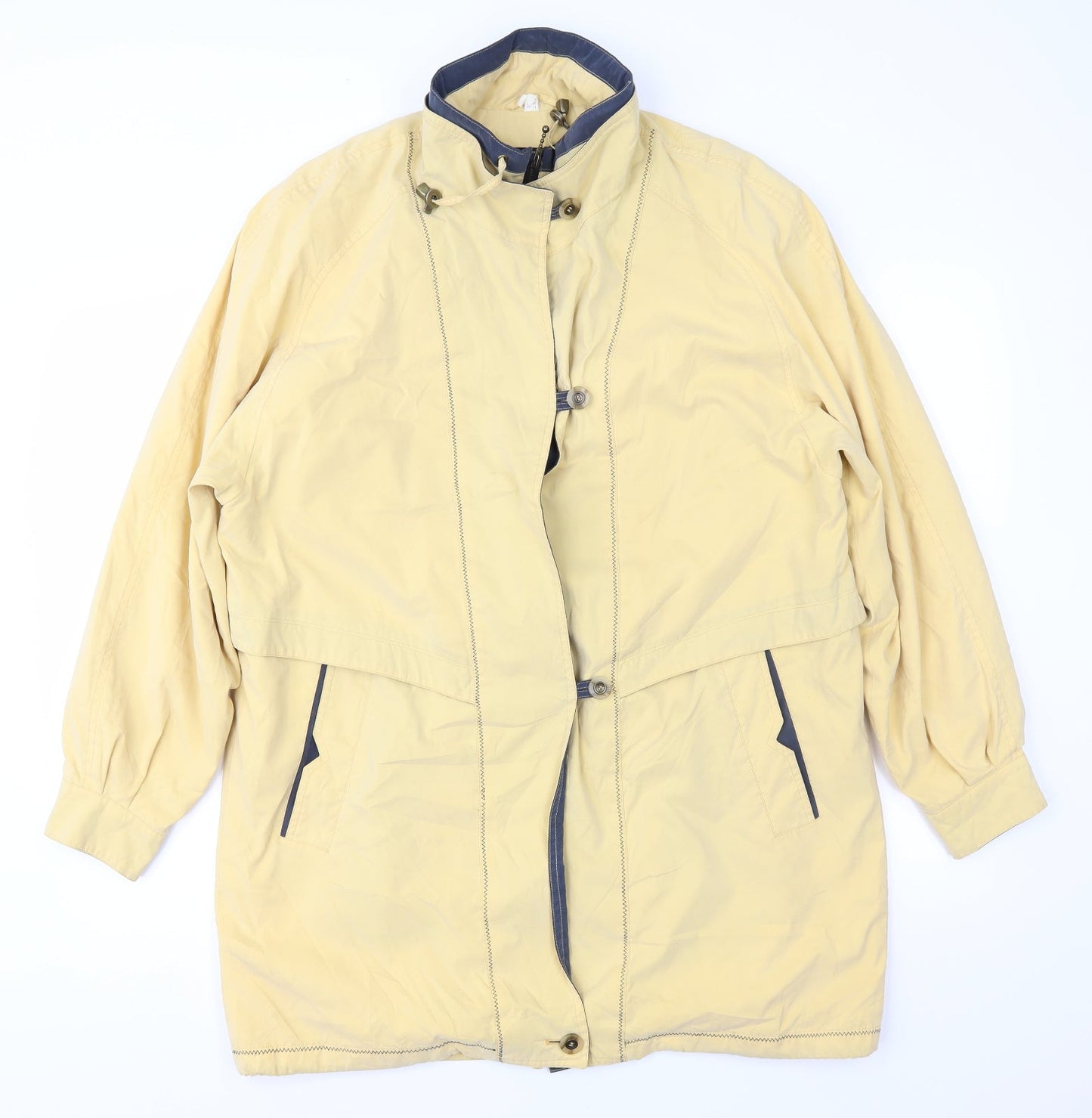 Astraka Womens Yellow   Overcoat Coat Size 14