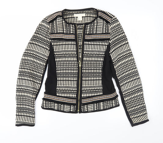 H&M Womens Brown Geometric  Jacket  Size 8