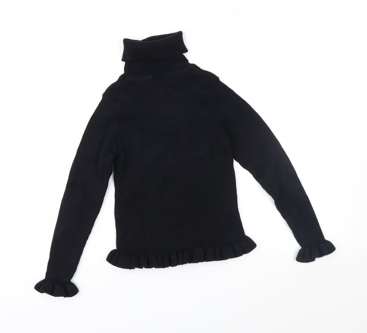 Matalan Girls Black  Knit Pullover Jumper Size 9 Years