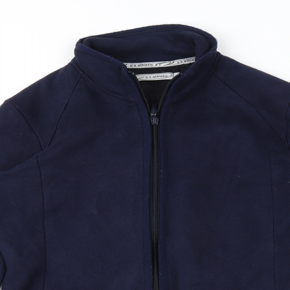U.S. Athletic Womens Blue  Fleece Jacket  Size 10