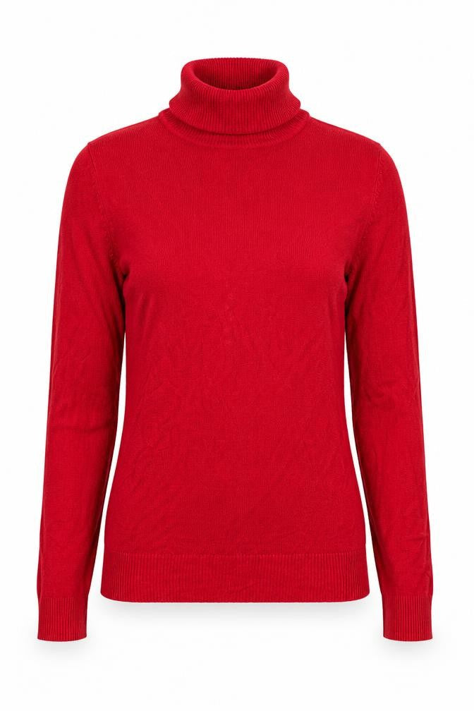 R+B Womens Red  Knit Pullover Jumper Size M